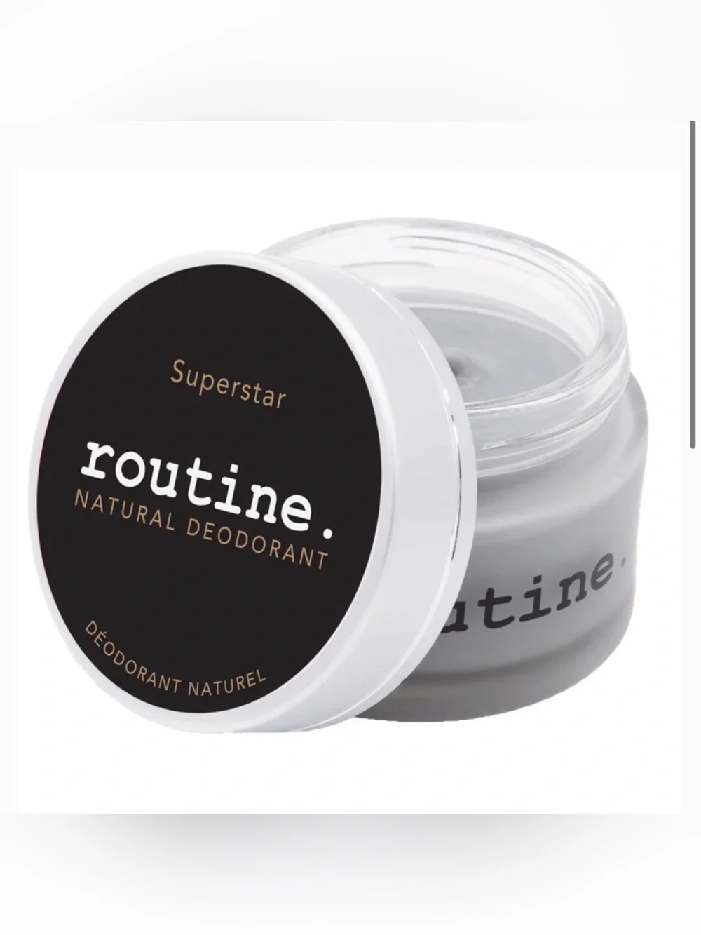 ROUTINE NATURAL BEAUTY SUPERSTAR 58G DEODORANT JAR- ACTIVATED CHARCOAL MAGNESIUM